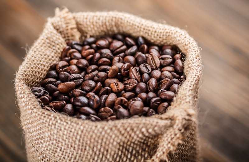 coffee beans in bag