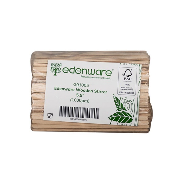 5.5 Wooden Stirrer 1000pcs