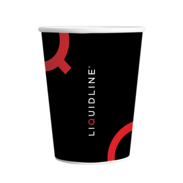 Liquidline Black Takeaway 8oz cup