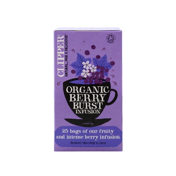 Berry Burst 25 Bag Clipper Tea Front