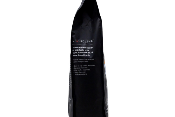 Cafe Bonte Black coffee bean bag Fairtrade Java left side view