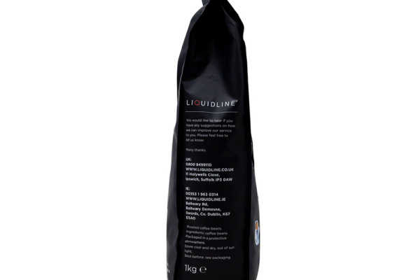 Cafe Bonte Black coffee bean bag Fairtrade Java right side view