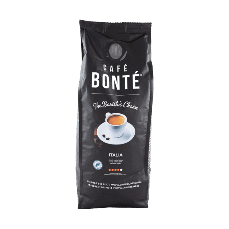 Cafe Bonte Italia coffee bag in black