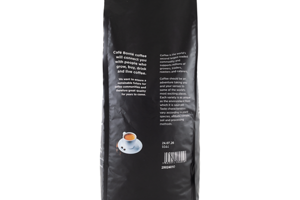 Cafe Bonte Italia coffee bag in black