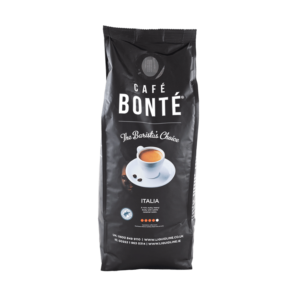 Cafe Bonte Italia coffee bag in black