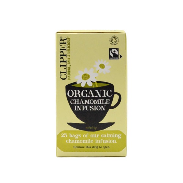 Chamomile 25 Bag Clipper Tea Front Shot