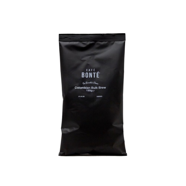 Columbian Bulk Brew 150g Cafe Bonte Beans - Front