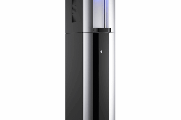 E4 Floorstanding Silver Angled View