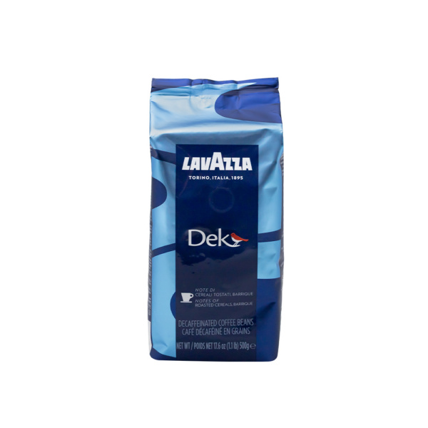 Lavazza Black coffee bean bag Decaf Beans front view