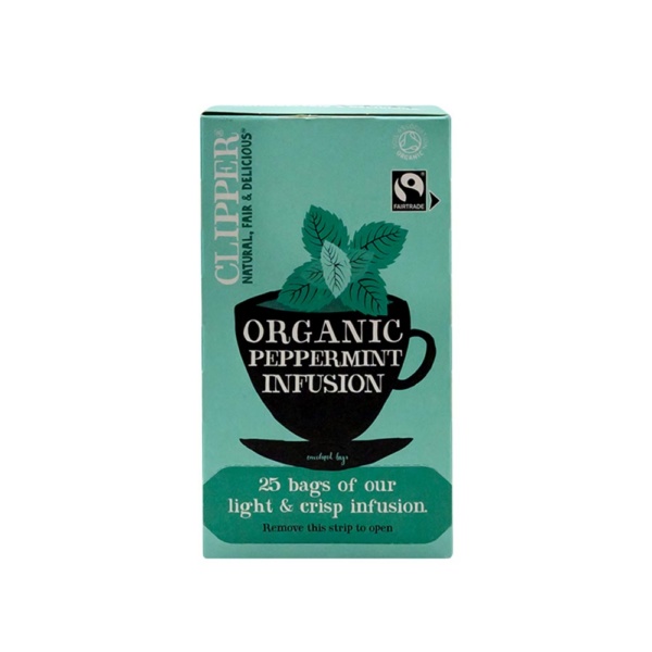 Peppermint 25 Bag Clipper Tea Front