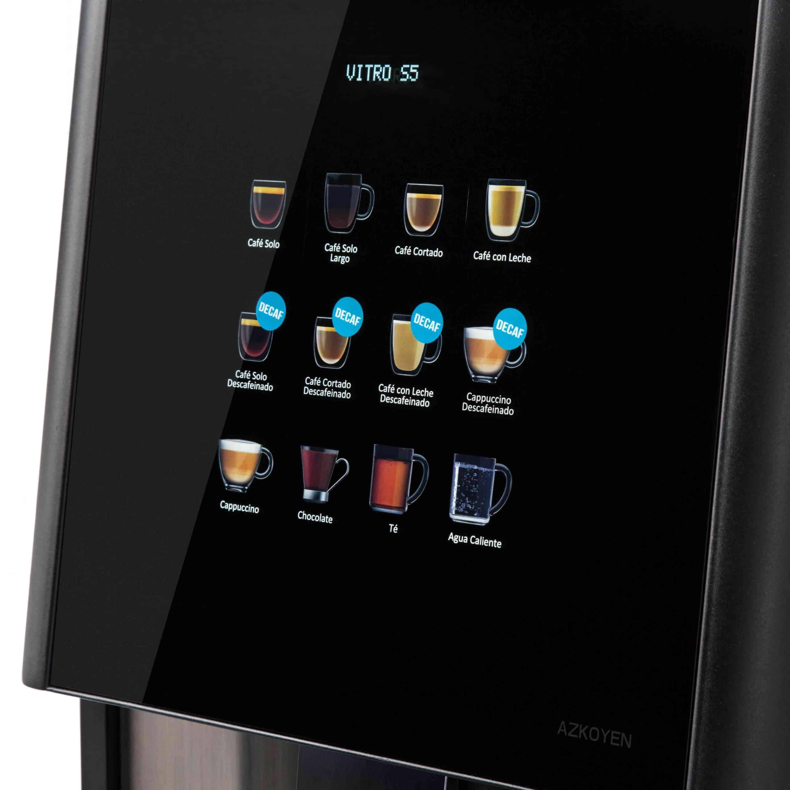 Azkoyen Coffetek Vitro-S5 ESP selection panel
