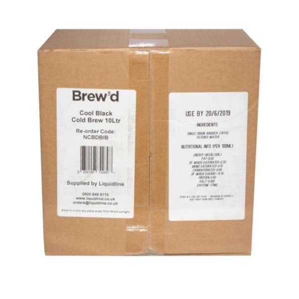 Brew'd Cool Black Cold Brew 10Ltr