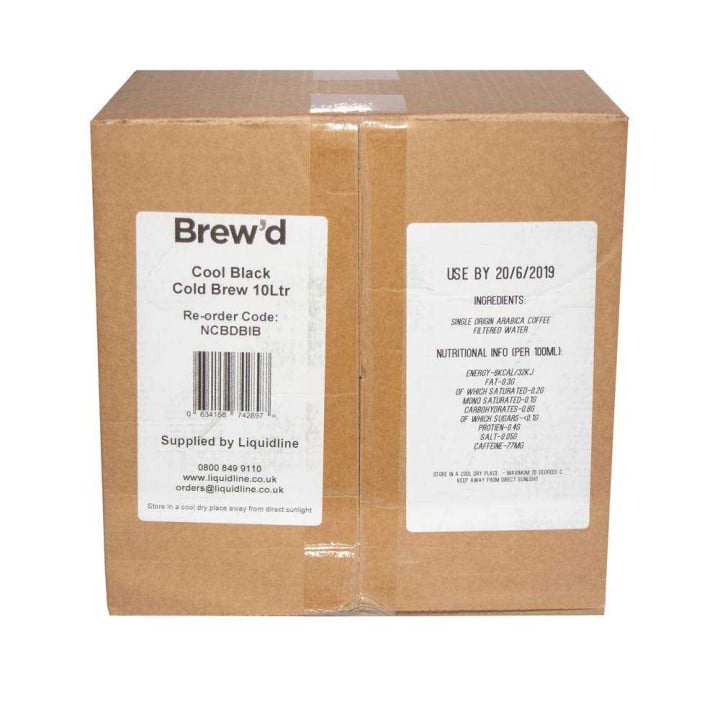 Brew'd Cool Black Cold Brew 10Ltr