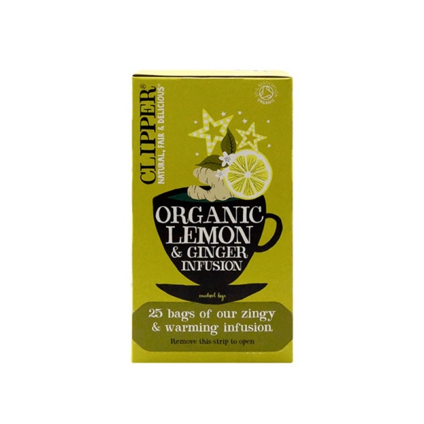 lemon & Ginger 25 Bag Clipper Tea Front image