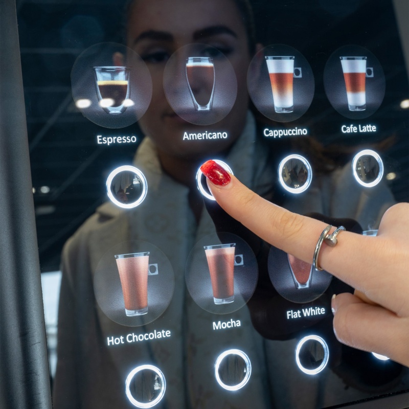 Liquidline Coffee to go machine button press