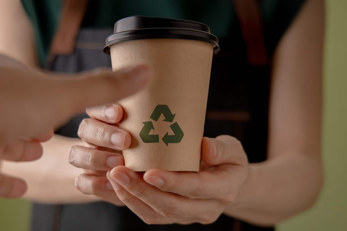 recyclable coffee cup