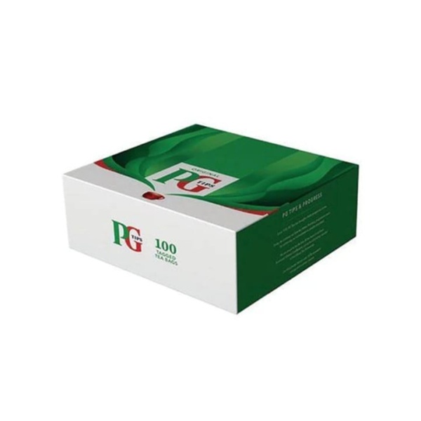 PG Tips box of 100 tagged bags