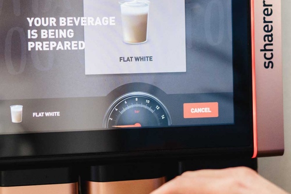Schaerer Soul 12 -dispensing drink screen