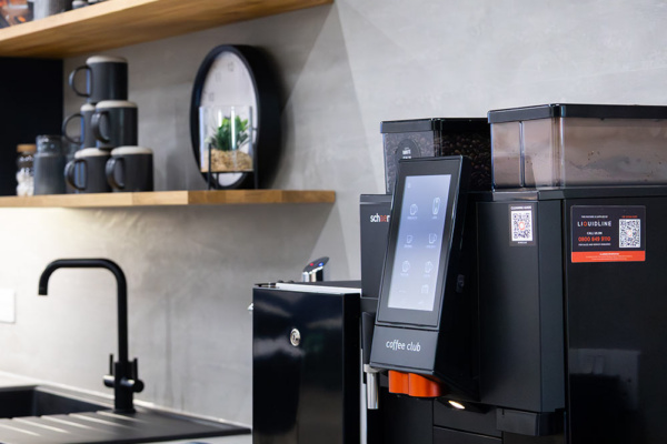 Schaerer Club Machine - in office kitchen close up