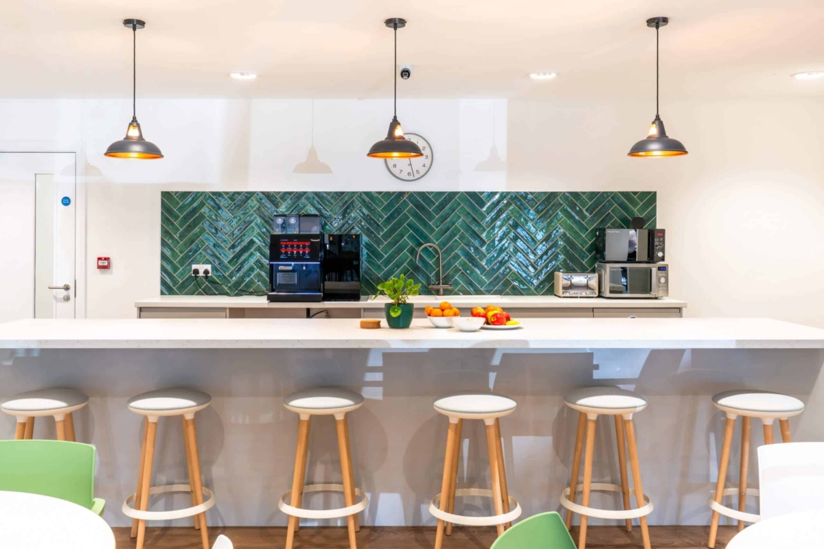 McClarrons kitchenette with liquidline coffee machine