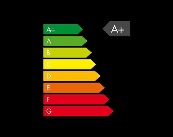 energy rating for the Borg & Overström T2, which is an A+