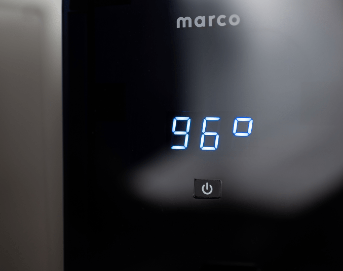 Close up view of a Marco MT4 display