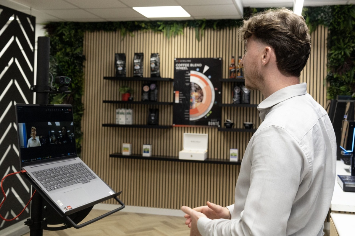 image of a live demo taking place