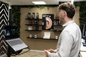 image of a live demo taking place