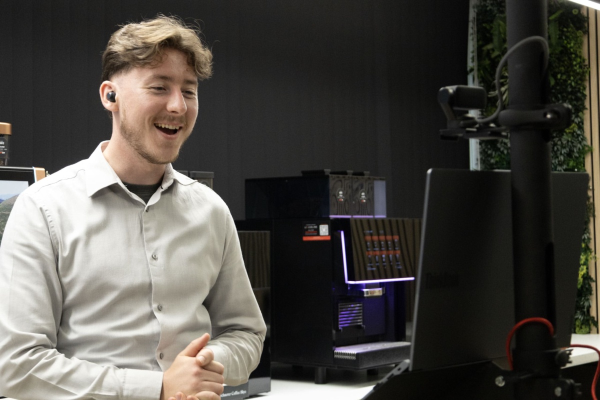 image of a live demo taking place