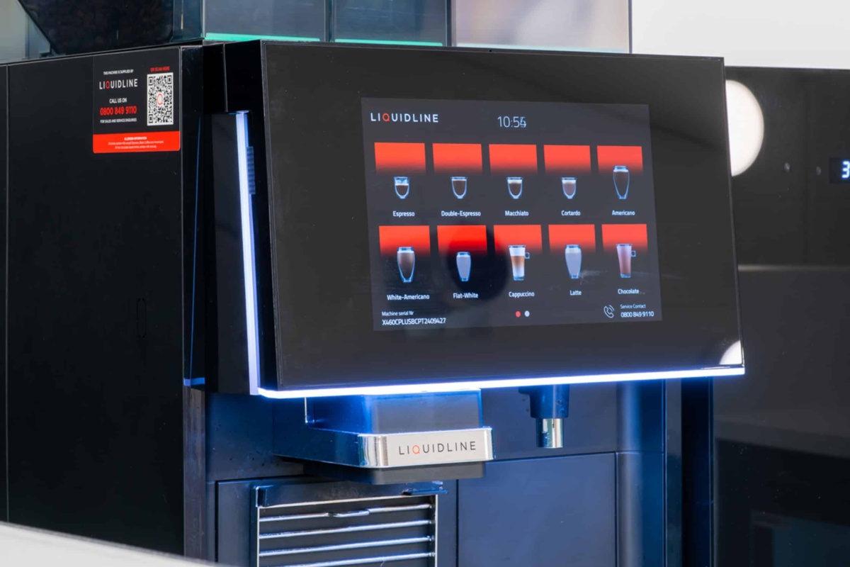 Liquidline coffee machine touch screen