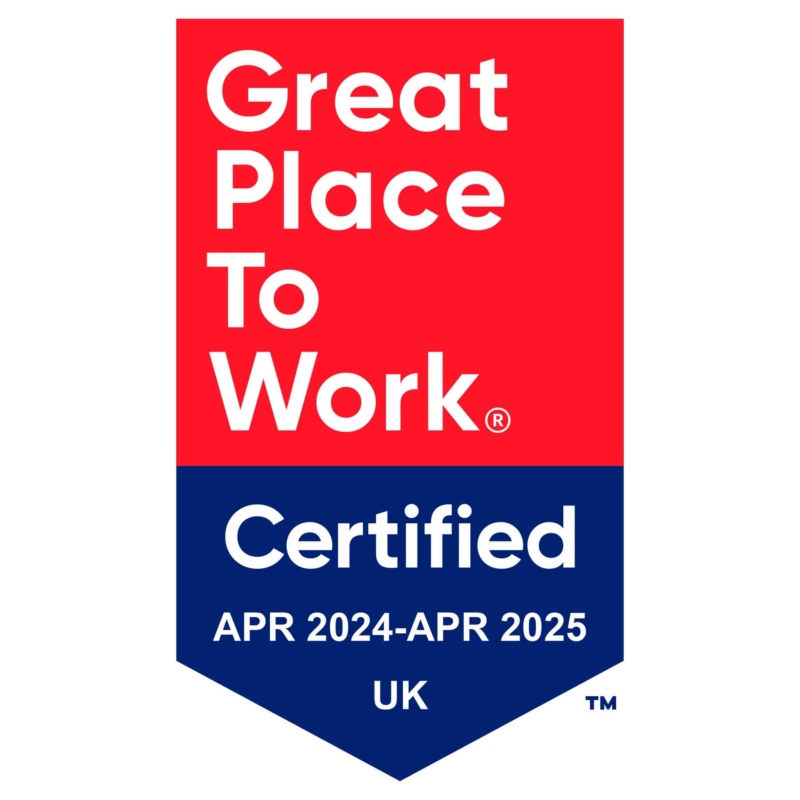 Logo for Certified 'Great place to Work'