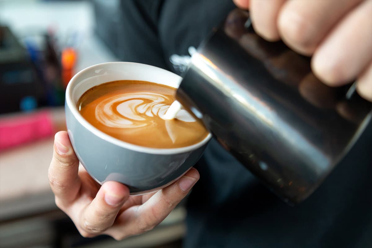 image of a cup of coffee with latte art