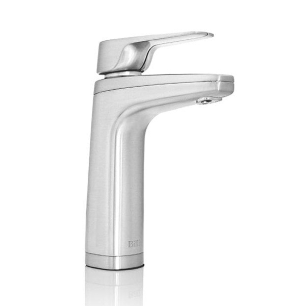 Chrome levered water dispenser tap with a slim, curved design, shown on a white background.