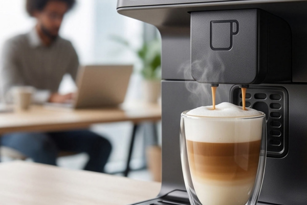 Liquidline Q1 Evo - dispensing latte