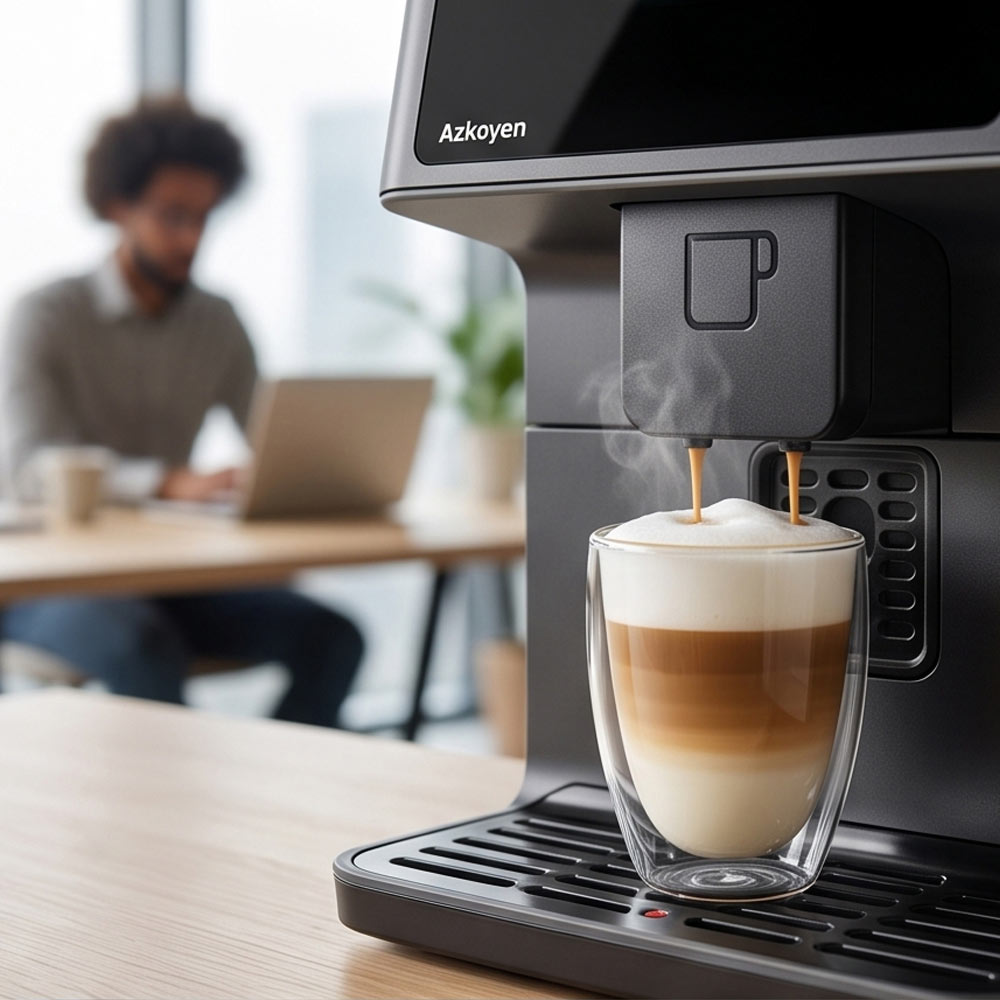 Liquidline Q1 Evo - dispensing latte