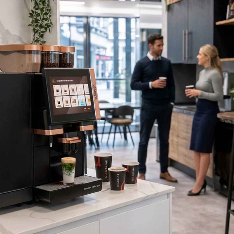 scrappage hero image of two people and a coffee machine