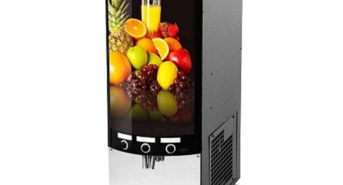 Slimline juice dispensing machine