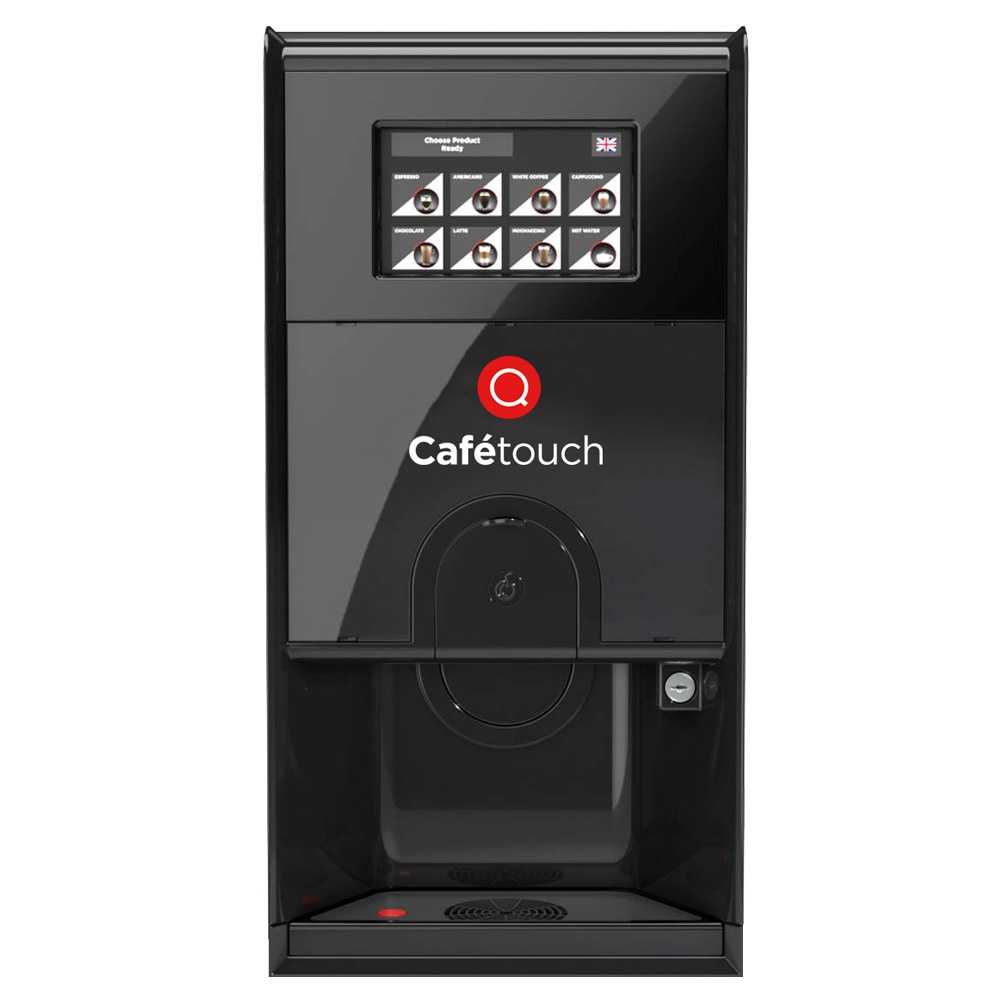 Bean to cup coffee machine front cafe touch