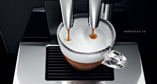 Jura we8 dispensing latte
