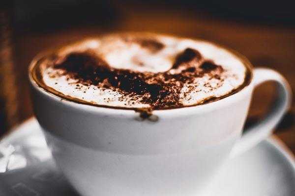 cappuccino with chocolate sprinkles