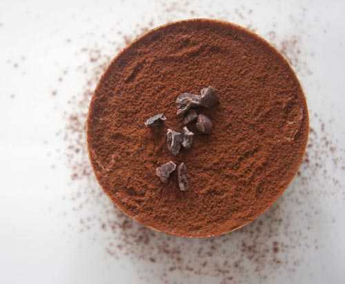 chocolate powder topped drink