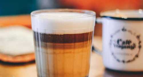 commercial Coffee with foam