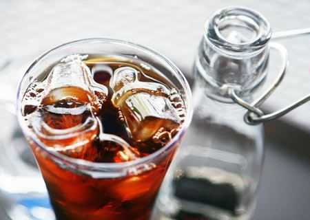 cold brew coffee with ice