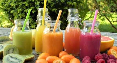 kiwi orange and raspberry juice