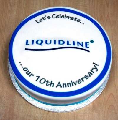 liquidline 10th anniversary cake