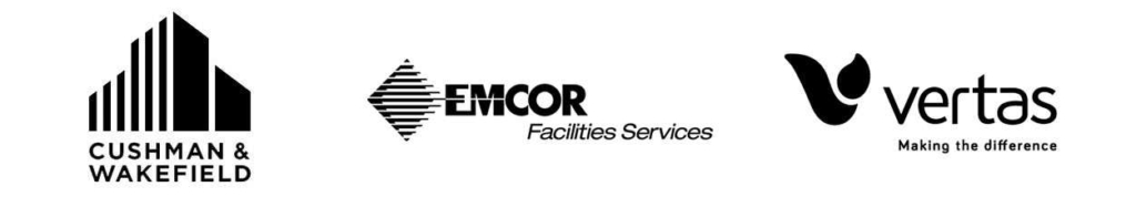 logo-facilities cushman and wakefield, emcor and vertas logos