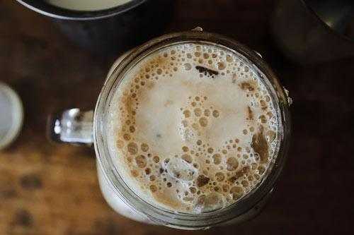 milky cold brew coffee
