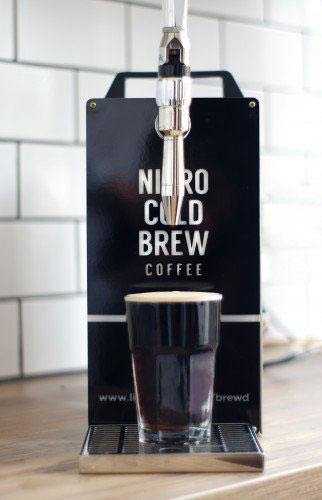 Nitro cold brew machine from front