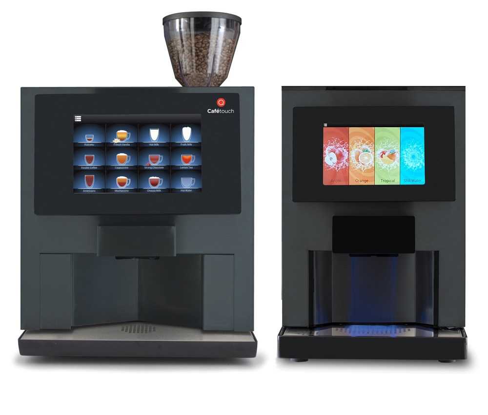 cafetouch and juicetouch commercial machines