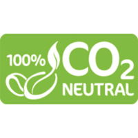 clipper 100% CO2 neutral logo in green